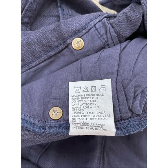 Sandrine Rose Free People Women's Navy French Worker Denim Jeans Size 30 - Picture 10 of 12